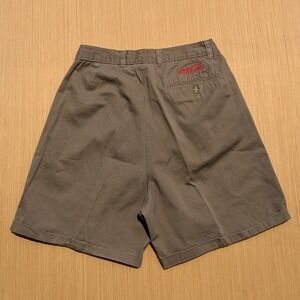 Coca Cola Embroidered Logo Employee Brown Baggy Relaxed Fit Shorts Women's‎ 12